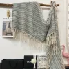 New cross-border export vertical striped centipede scarf e-commerce live streaming winter warm scarf wholesale supply chain supply Item Picture